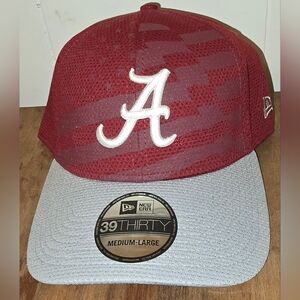 NWT New Era 39THIRTY Alabama Crimson Tide Flag Hat Cap M/L